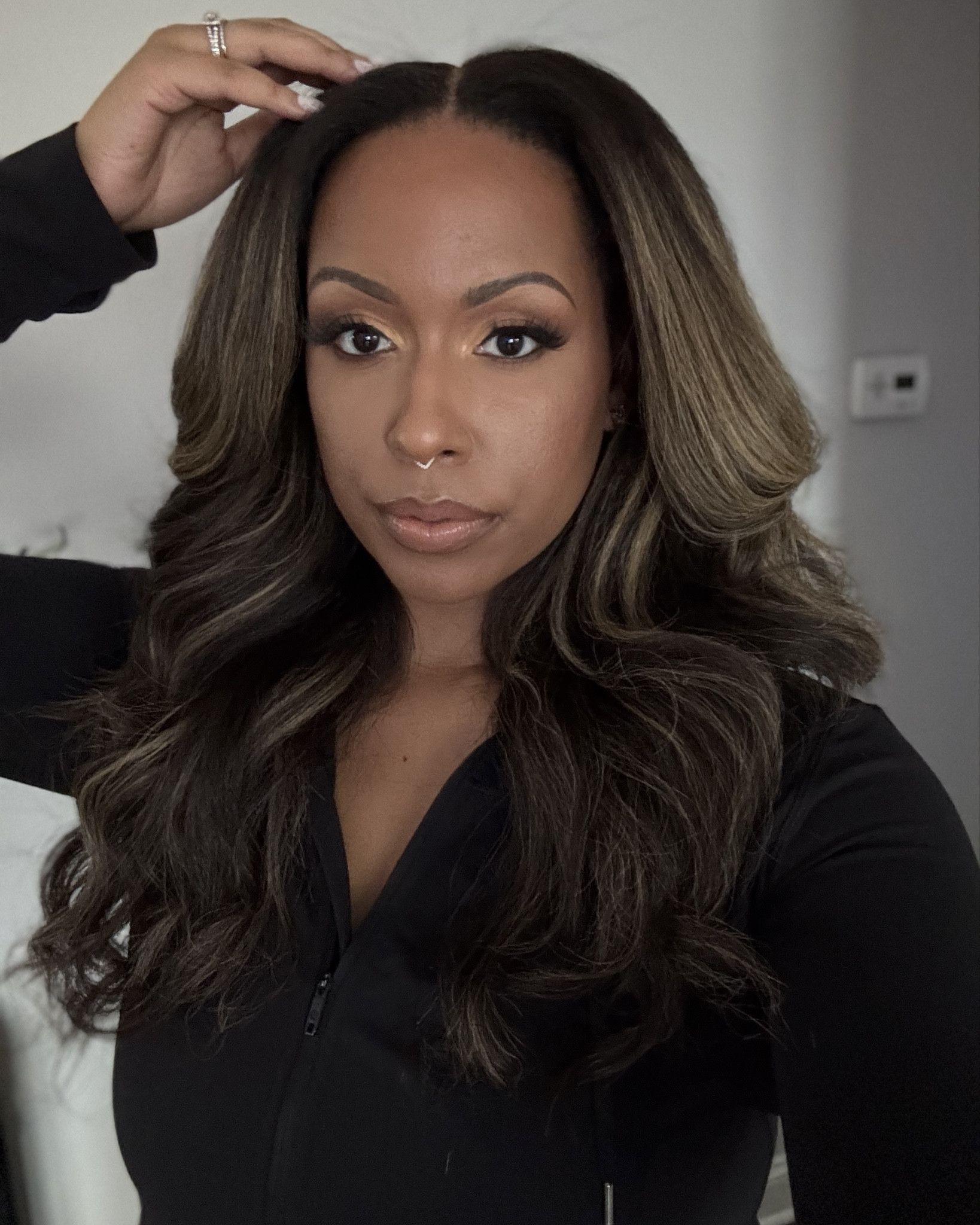 Wearing my custom Wig from Hous Wigs. It’s worn behind the hairline. 

I have a 5x5 closure, 3 bundles of Afro Straight hair with custom highlights. The wig is stunning. The company’s customer service isn’t the best in my opinion. I’ve had issues with extended wait period when I first bought the wig and recently when I got my closure replaced. BUT I still love my wig. I can’t link the wig.

#LTKStyleTip #LTKBeauty