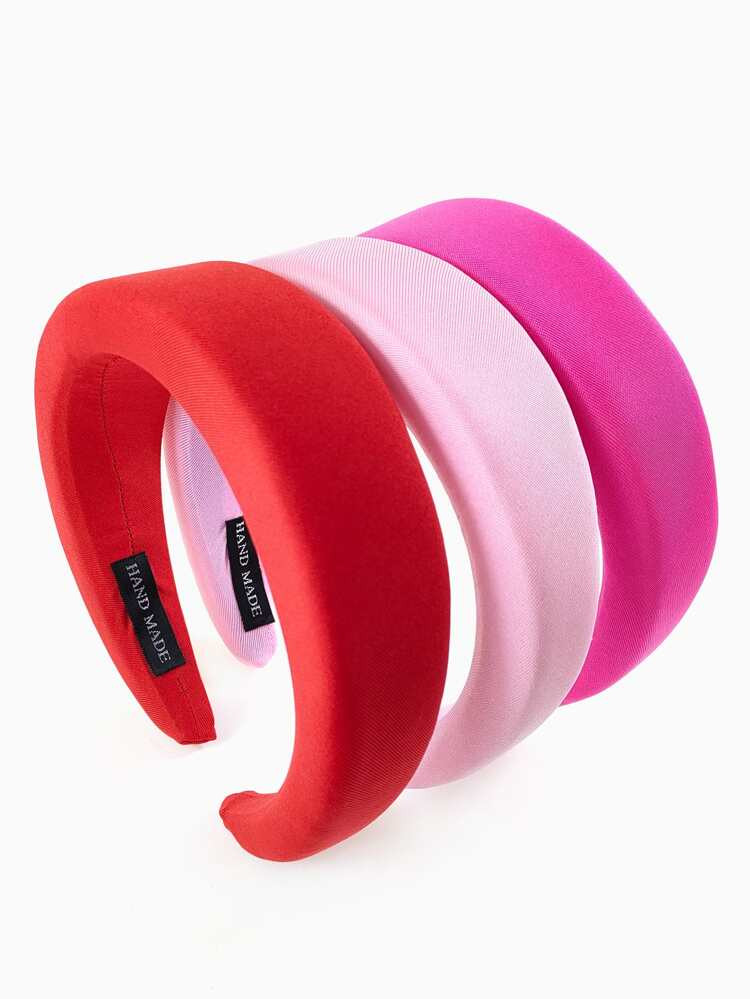 3pcs Padded Hair Hoop | SHEIN