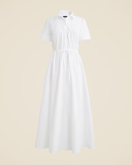Cerise shirtdress in cotton poplin | J. Crew US