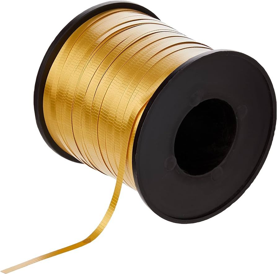 500 Yards Elegant Gold Curling Ribbon - 1 Roll Of Premium Plastic, High-Quality & Durable - Perfe... | Amazon (US)