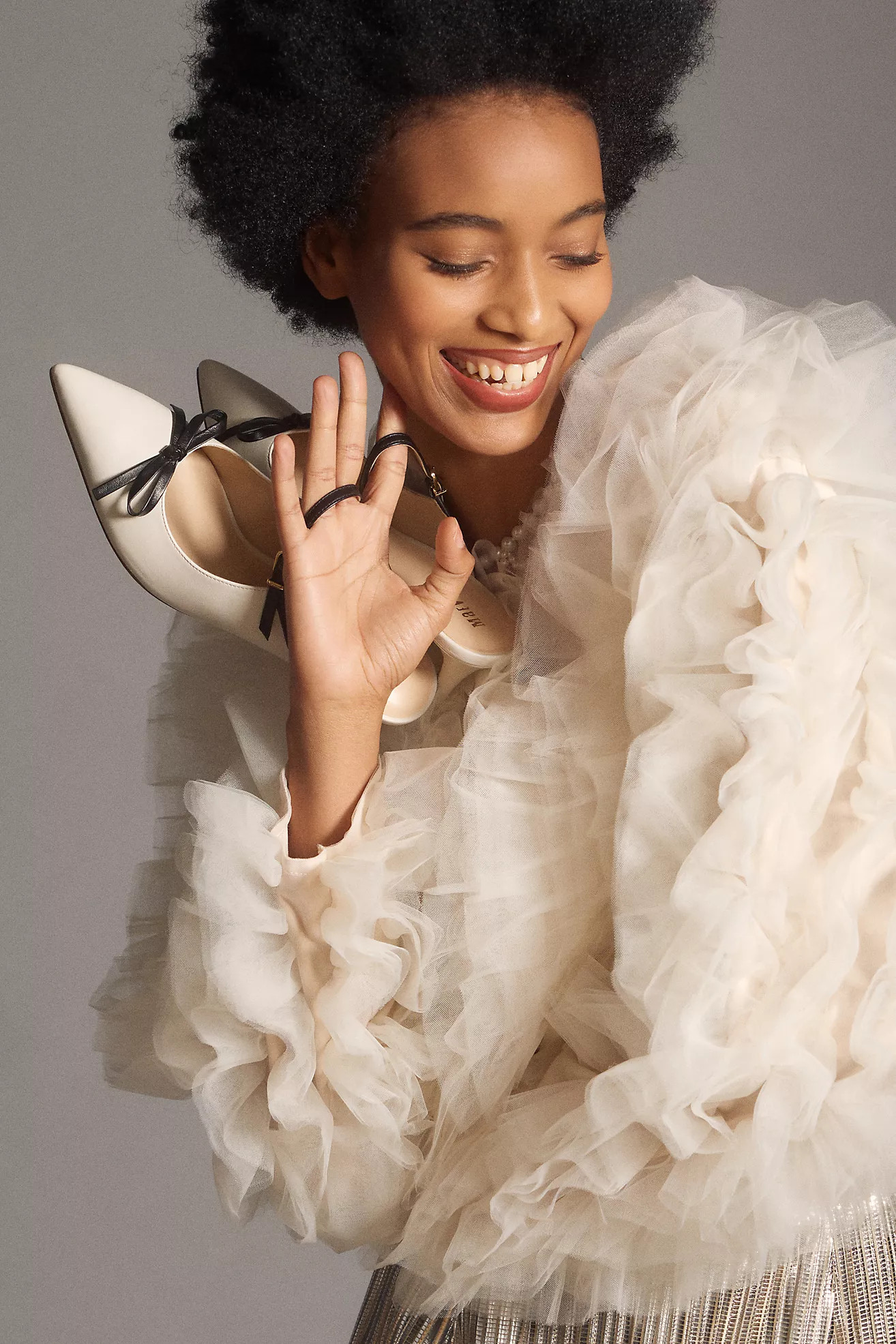 Maeve Bow Kitten-Heel Mules | Anthropologie (US)