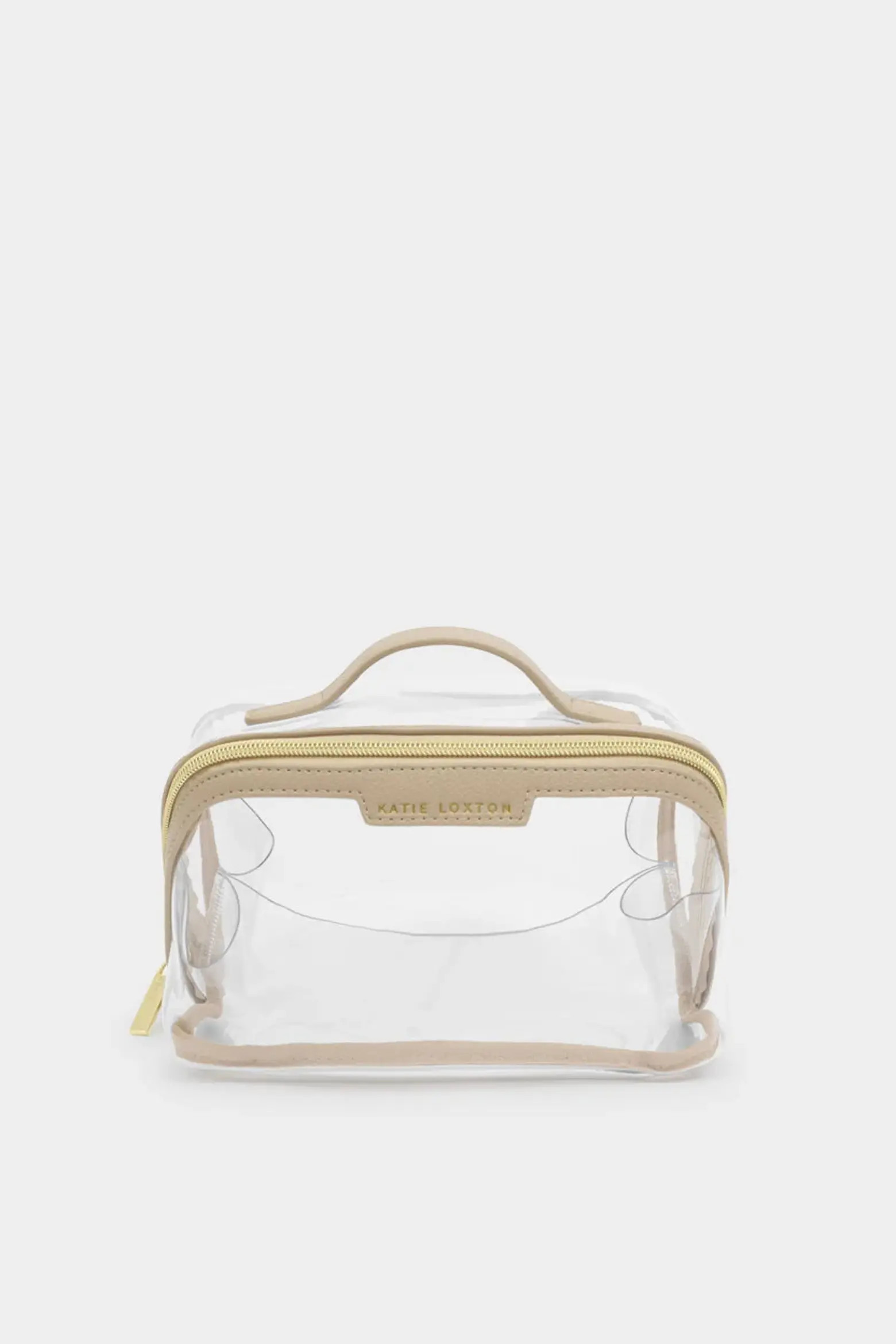 Medium Clear Makeup and Toiletry Bag in Light Taupe (Women) | Nordstrom | Nordstrom