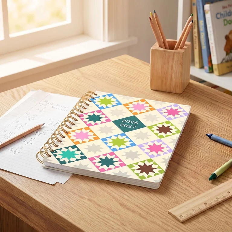 Pen+Gear 13-Month Monthly Planner, July 2026-July 2027, Cream Quilt, 6.75" x 9" | Walmart (US)
