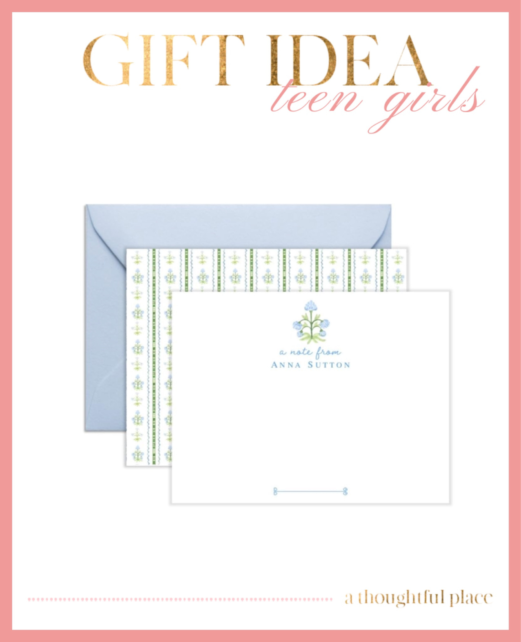 Nothing replaces a handwritten note. These are such a pretty option for personalized stationary.