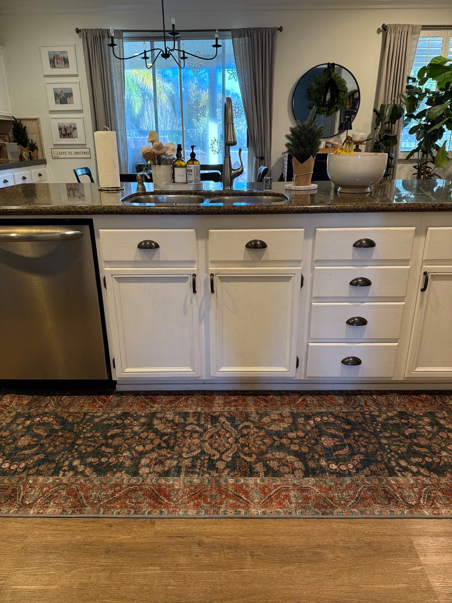 The perfect mood island runner for fall and winter! Deep navy and rust tones complement a neutral space  

#LTKSeasonal #LTKHome #LTKSaleAlert