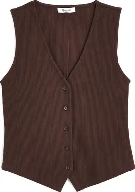 Rib V-Neck Vest (Women) | Nordstrom | Nordstrom