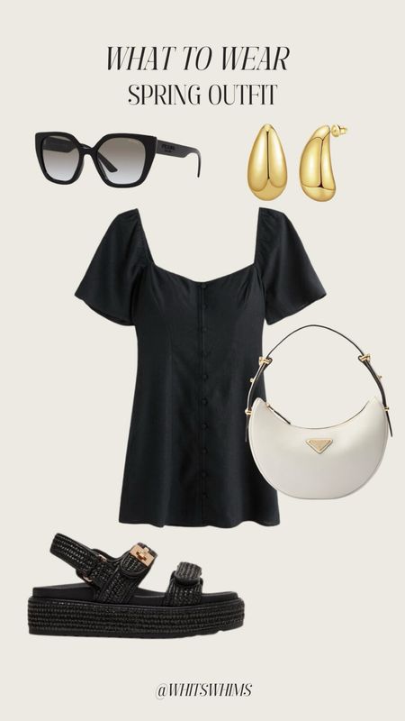 SPRING OUTFIT! 

Black dress 
Designer purse 
Black sandals 
Sandals 
Sunglasses 
Summer outfit 


#LTKStyleTip #LTKFindsUnder100 #LTKSeasonal