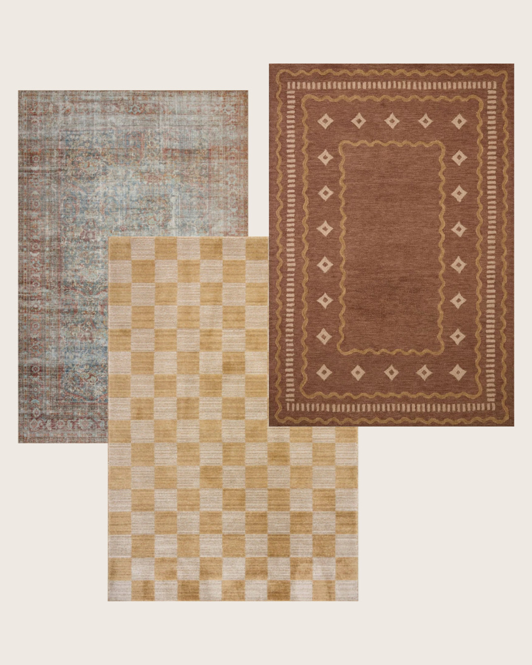 We get so many questions about pairing rugs - here are some tried and true combinations to try that mix our previous collections with our newest one. (And many are on sale for Prime Day already!)

To offset the warmth of Alfie, I would introduce cooler tones with Jules Lagoon/Brick. Calvin ties it all together, pulling from Alfie’s palette while adding another layer of pattern and interest. 

 

#LTKHome #LTKSaleAlert #LTKStyleTip