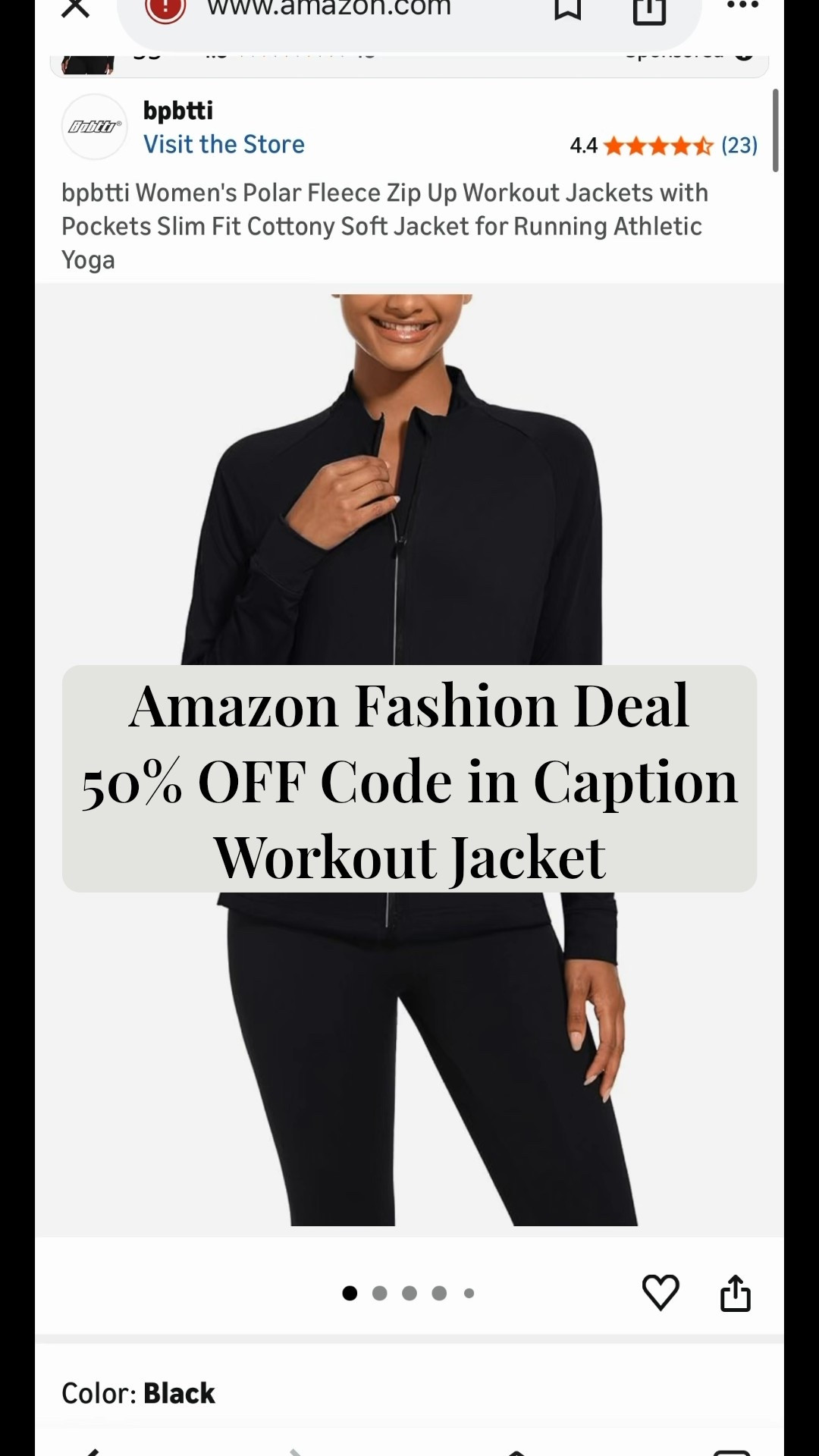 50% OFF Sleek Workout Jacket 🤍 This BPBTTI women’s workout jacket is one of my go-to athleisure layering pieces—smooth, flattering, and polished enough to wear beyond the gym. It gives that clean, sporty-chic look I love with leggings, joggers, or even styled casually with denim.

✨ Deal details:
• 50% off with code NLE5E3Q5
• Final price: $14.99 (Reg. $29.98)

🗓 Sale runs January 31 – February 5, 2026 (ends 11:59 PM PST)

👉 Tap to shop before the price goes back up—this is a great everyday active layer I know shoppers will wear on repeat.

#LTKSaleAlert and LTK active girl style #LTKOOTD for a sporty chic LTK ootd look and LTK sale alert of the day on Amazon! 
Get your LTK fitness goals accomplished in style 

#LTKfitnessgoals #LTKActive #LTKSaleAlert