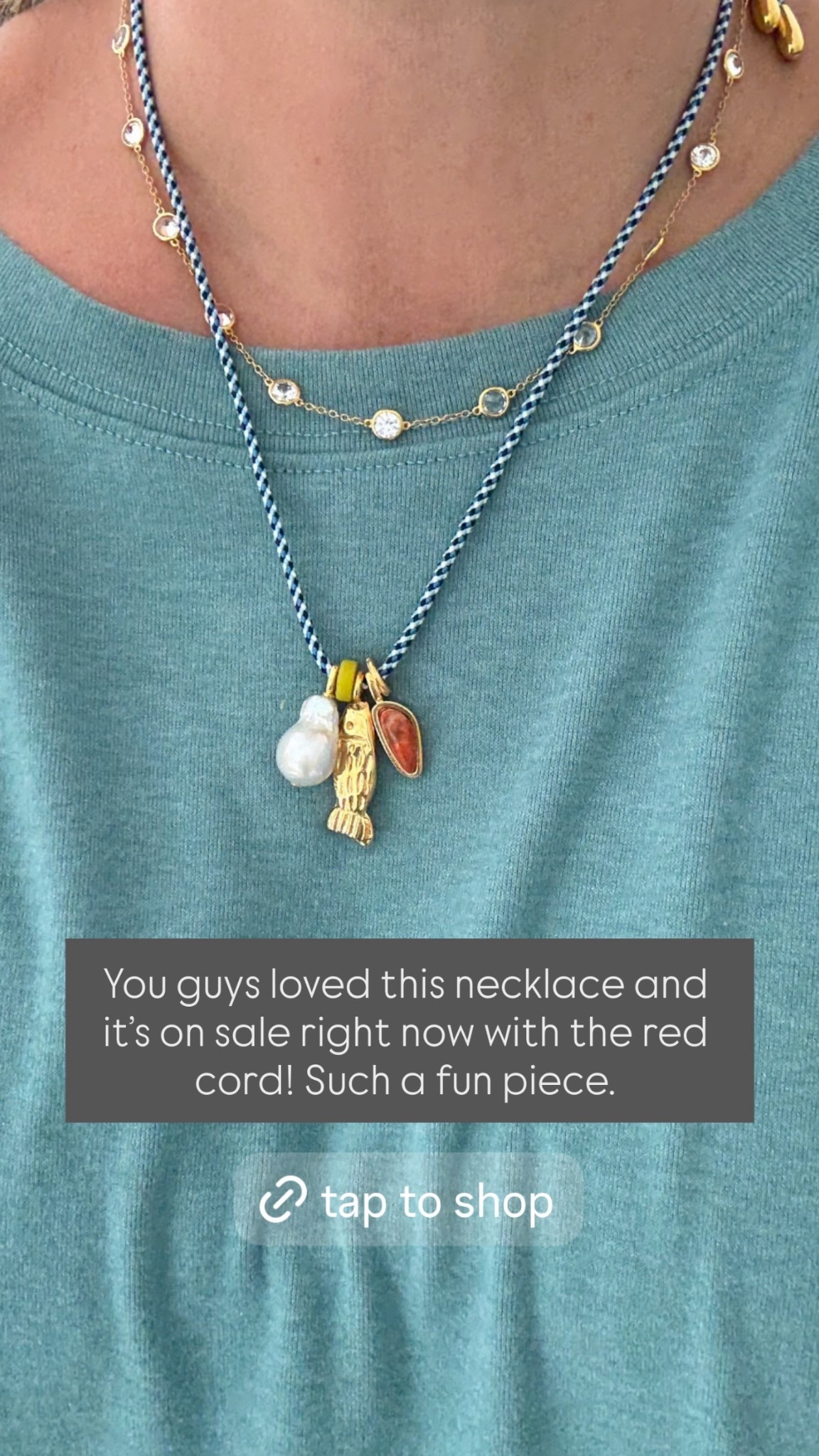 You guys loved this necklace and it’s on sale right now with the red cord! Such a fun piece.

#LTKSeasonal #LTKGiftGuide #LTKSaleAlert