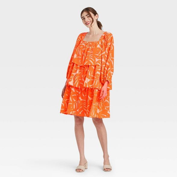 Women's Balloon Long Sleeve Dress - Who What Wear™ | Target