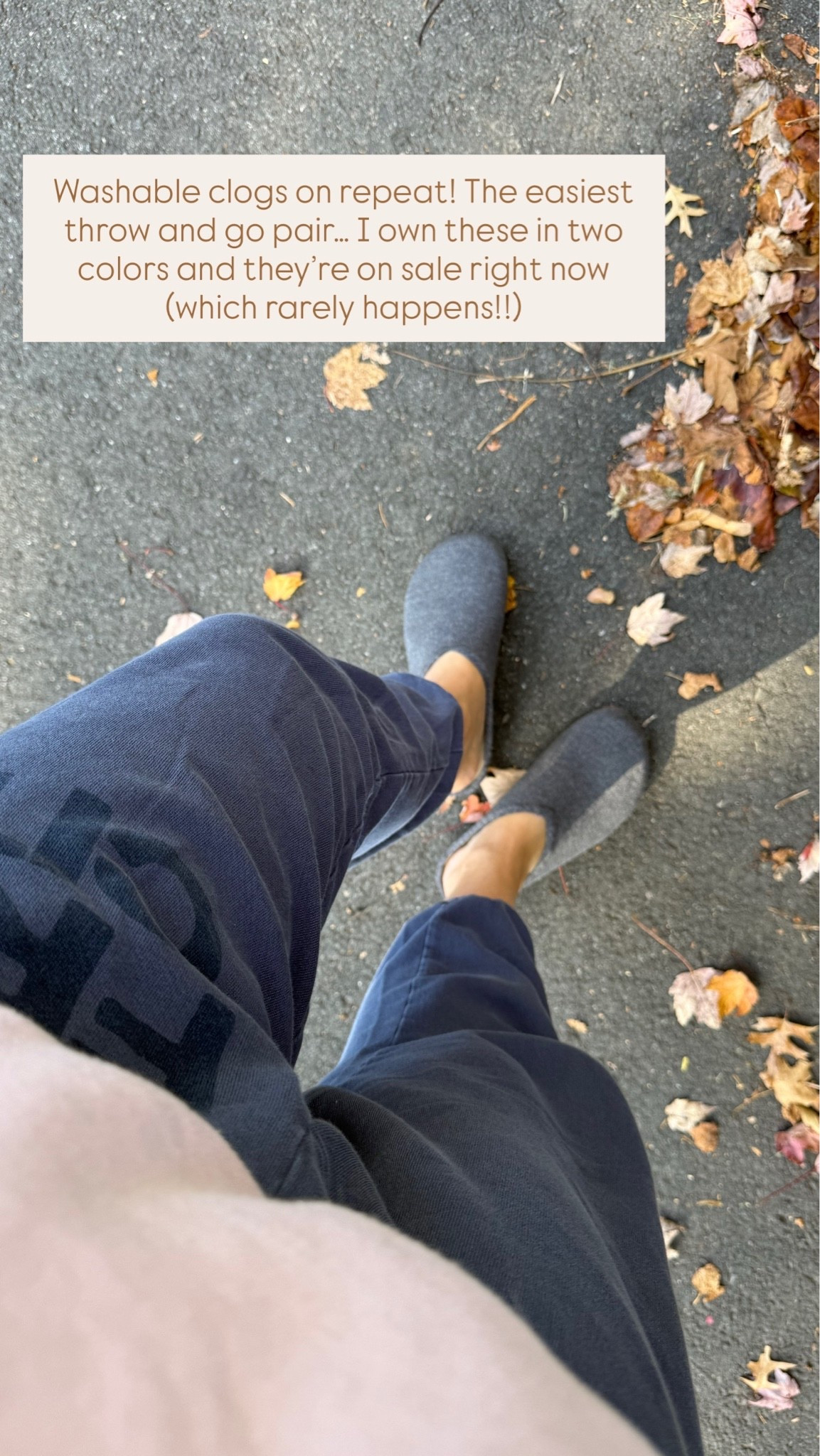 Washable clogs on repeat! The easiest throw and go pair… I own these in two colors and they’re on sale right now (which rarely happens!!)
