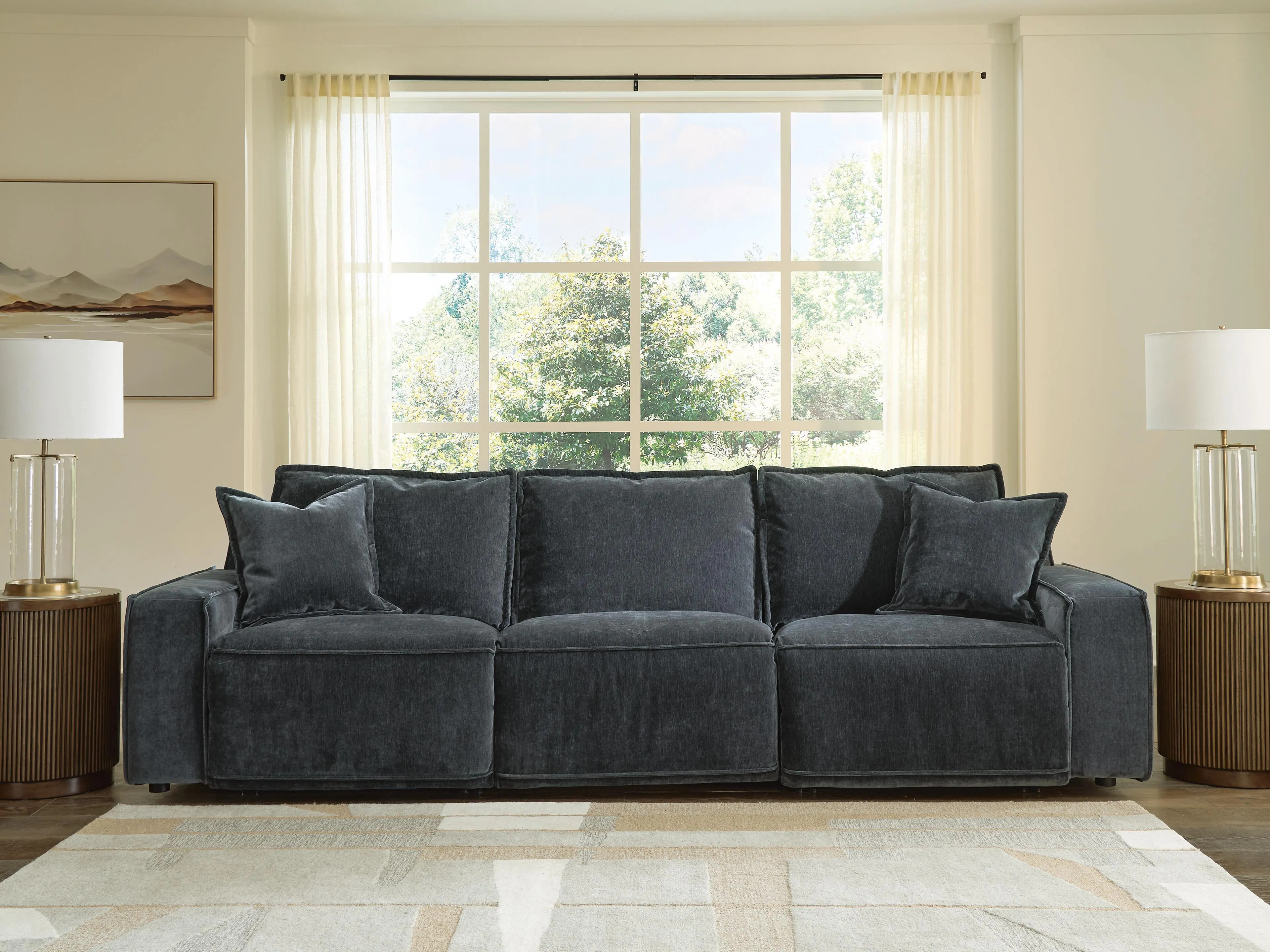 Renlee 3-Piece Power Reclining Modular Sofa, Twilight | Ashley
