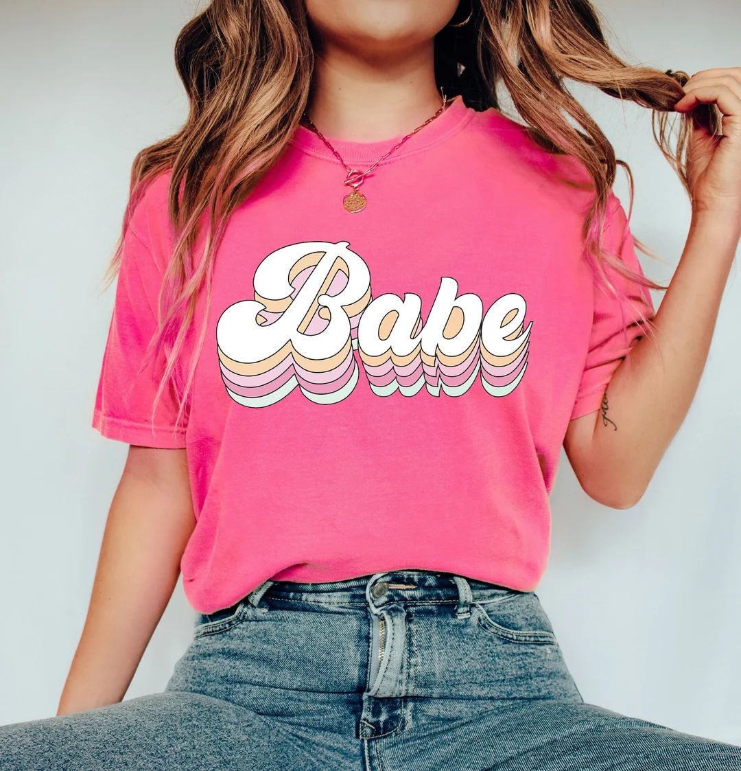 Babe T-shirt Comfort Colors® Shirt Babe Shirt Bridesmaid - Etsy | Etsy (US)