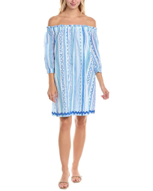 Tori Richard Borderline Rosette Mini Dress | Shop Simon