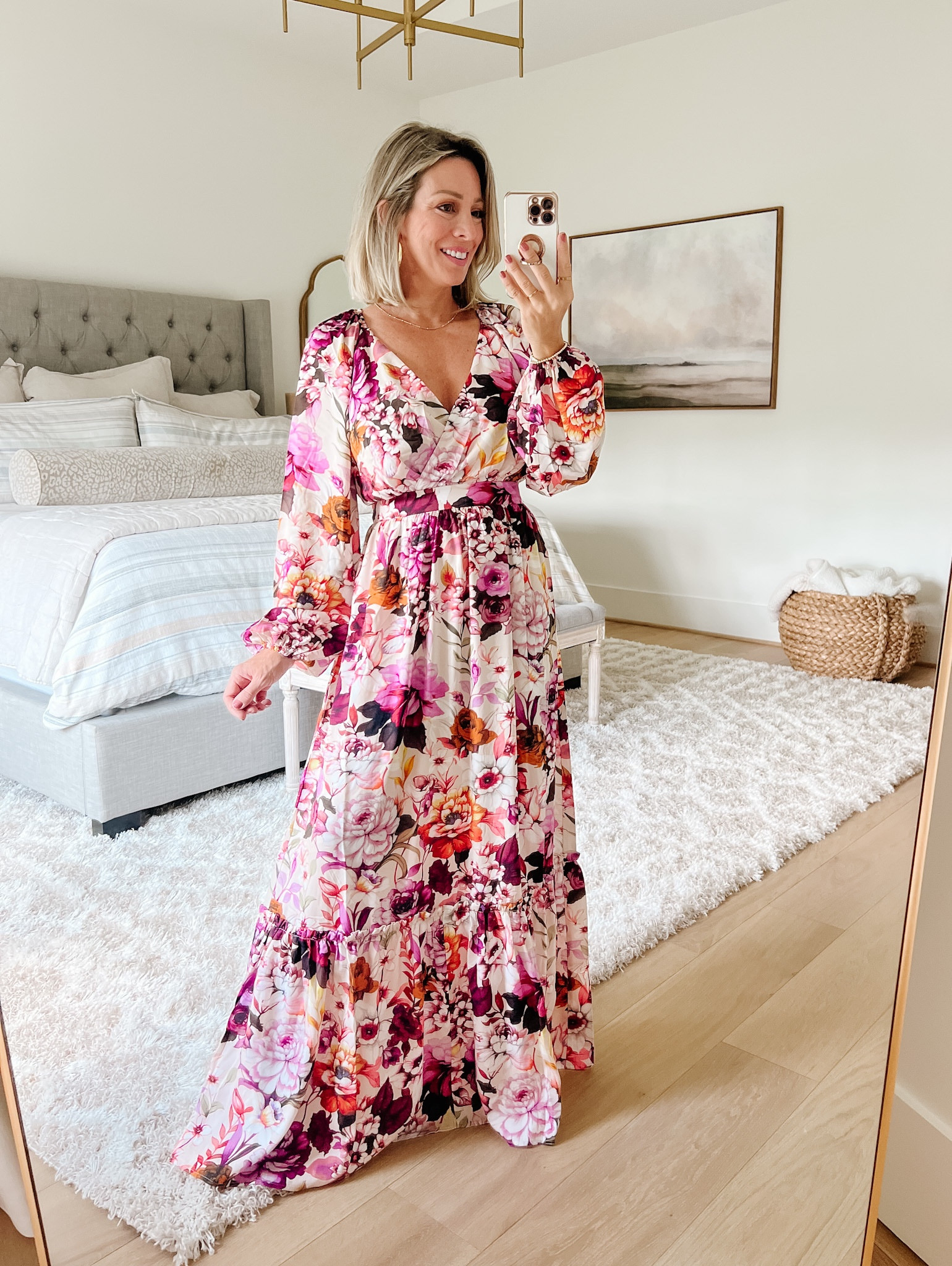 Floral Long Sleeve Tiered Maxi … curated on LTK