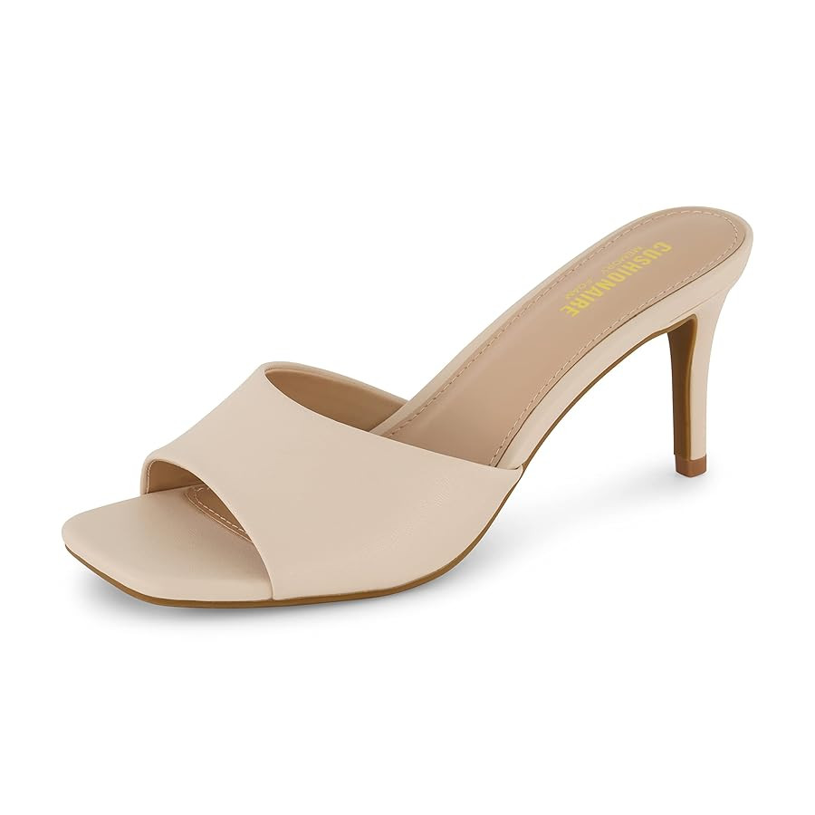CUSHIONAIRE Women's Evie One Band Dress Sandal +Memory Foam And Wide Widths Available | Amazon (US)