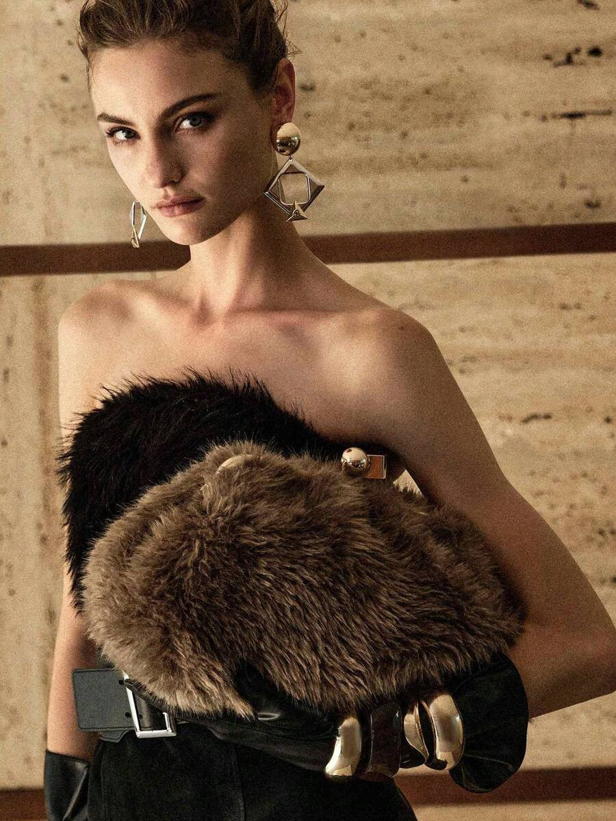 MOTF PREMIUM PLAID KISSLOCK CLUTCH | SHEIN