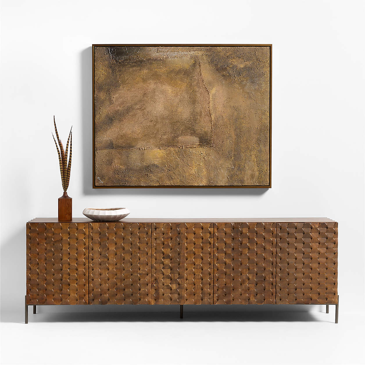 "Polita" by Ksenia Sizaya 40"x50" Framed Wall Art Print + Reviews | Crate & Barrel | Crate & Barrel