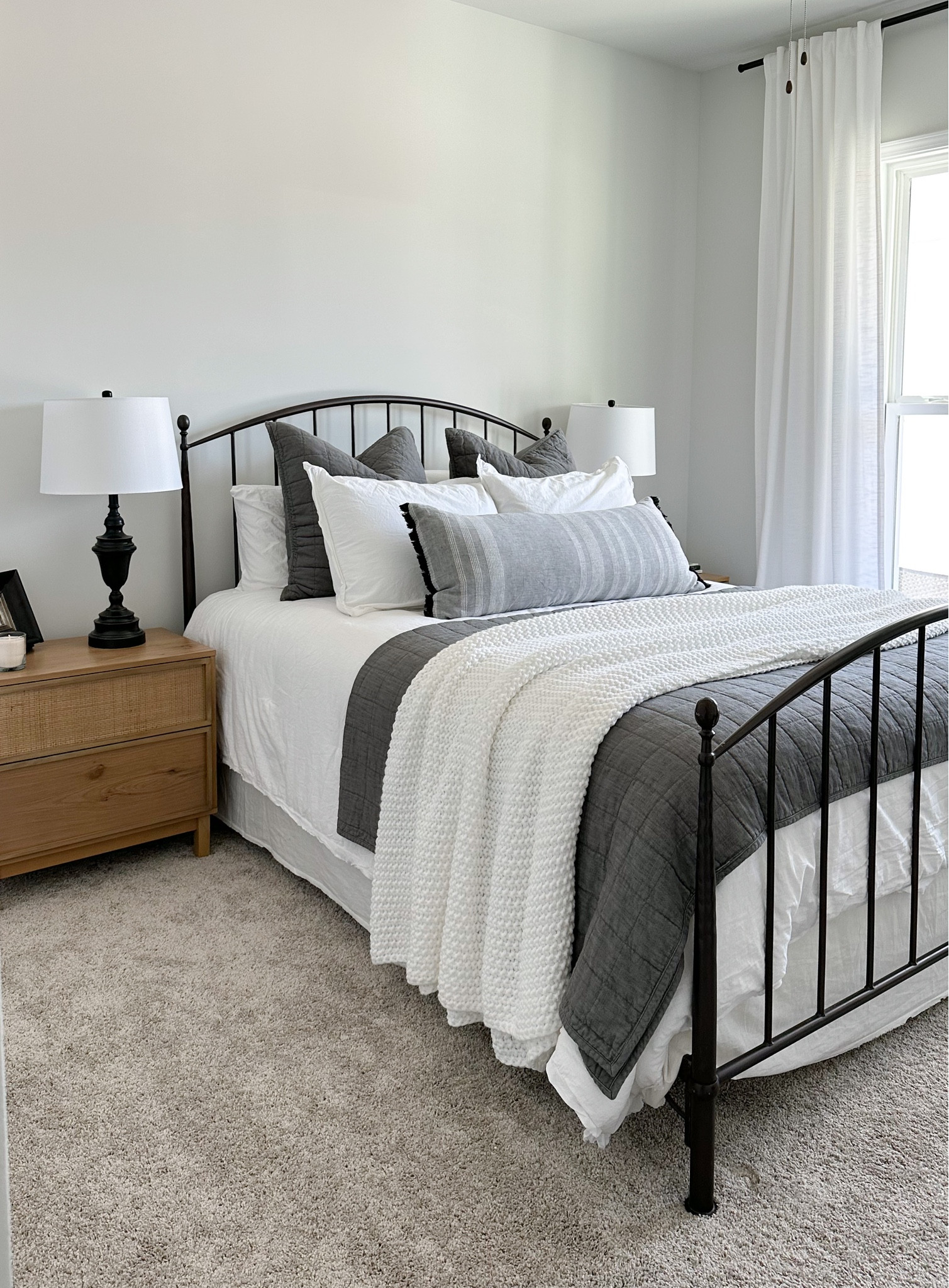 Finally got some bedside tables for the downstairs guest room 🖤 #leighallisondesign 

#LTKhome