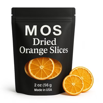 M.O.S Dried Orange Slices 2 oz No Sugar Added Premium Dehydrated Orange Wheels Made in USA | Target