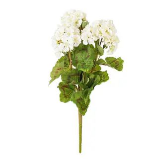 18" White Artificial Geranium Bush, 4ct. | Michaels | Michaels Stores