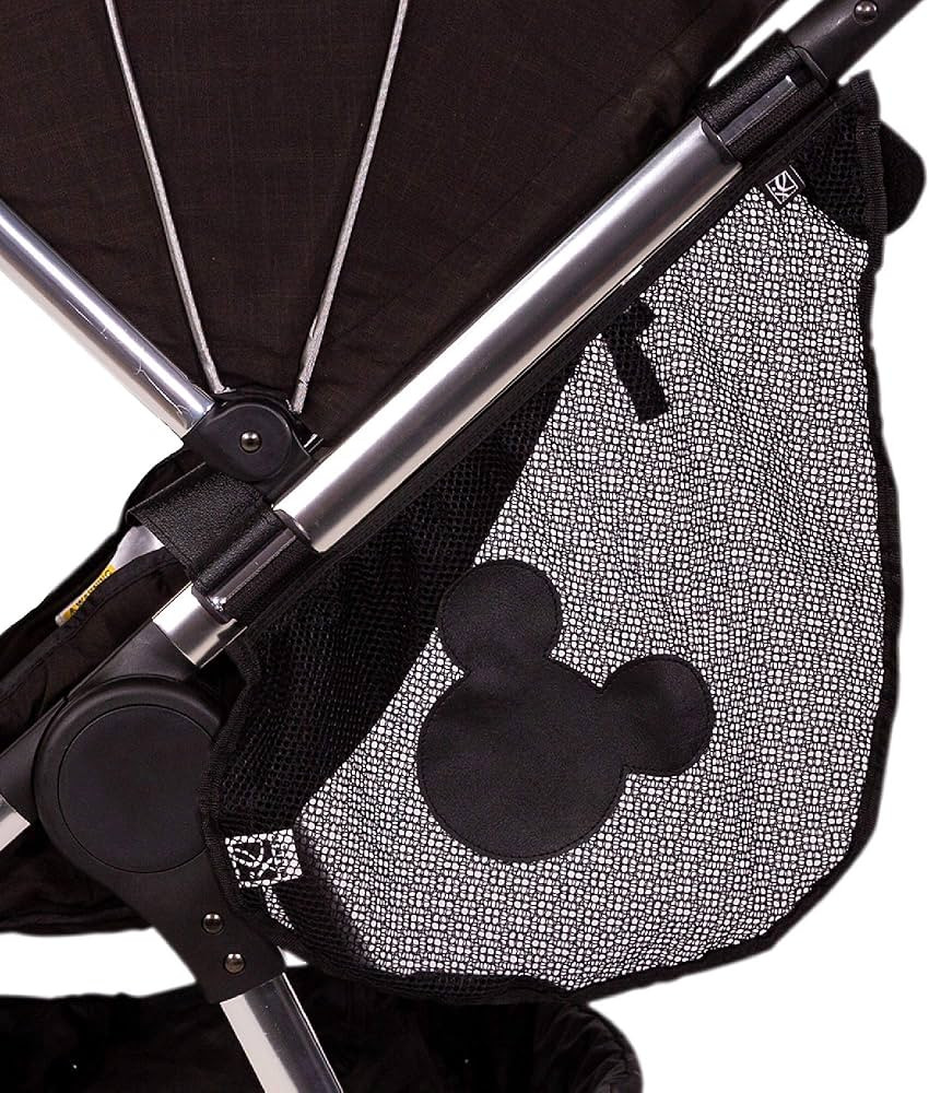 Disney Baby by J.L. Childress Side Sling Cargo Net, Stroller Organizer & Storage, Mickey Black | Amazon (US)