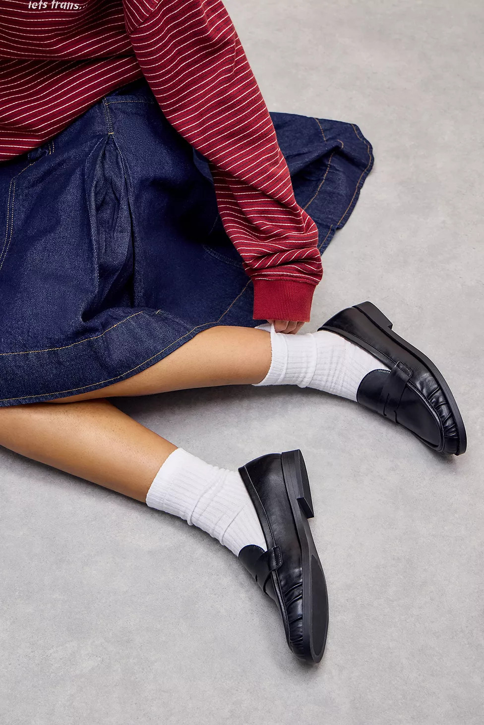 UO Black Lyla Loafers | Urban Outfitters UK
