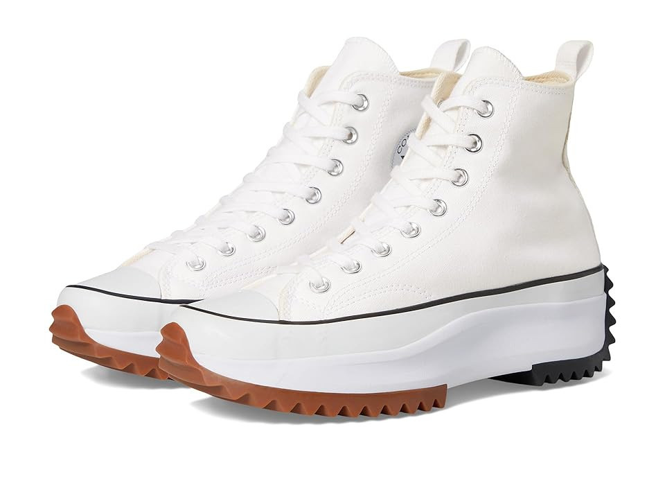Converse Run Star Hike Canvas Platform Lace-up Boots White/Black/Gum : Men's 8 - Women's 9.5 Medium | Zappos