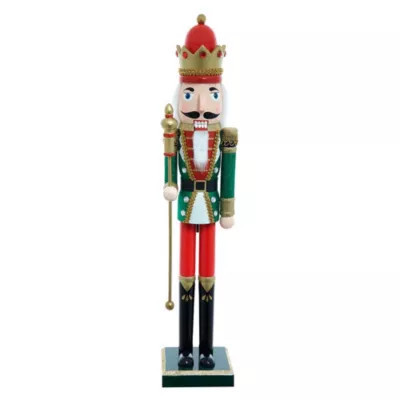 Kurt S. Adler stately 22-Inch Red and Green King Nutcracker | Belk
