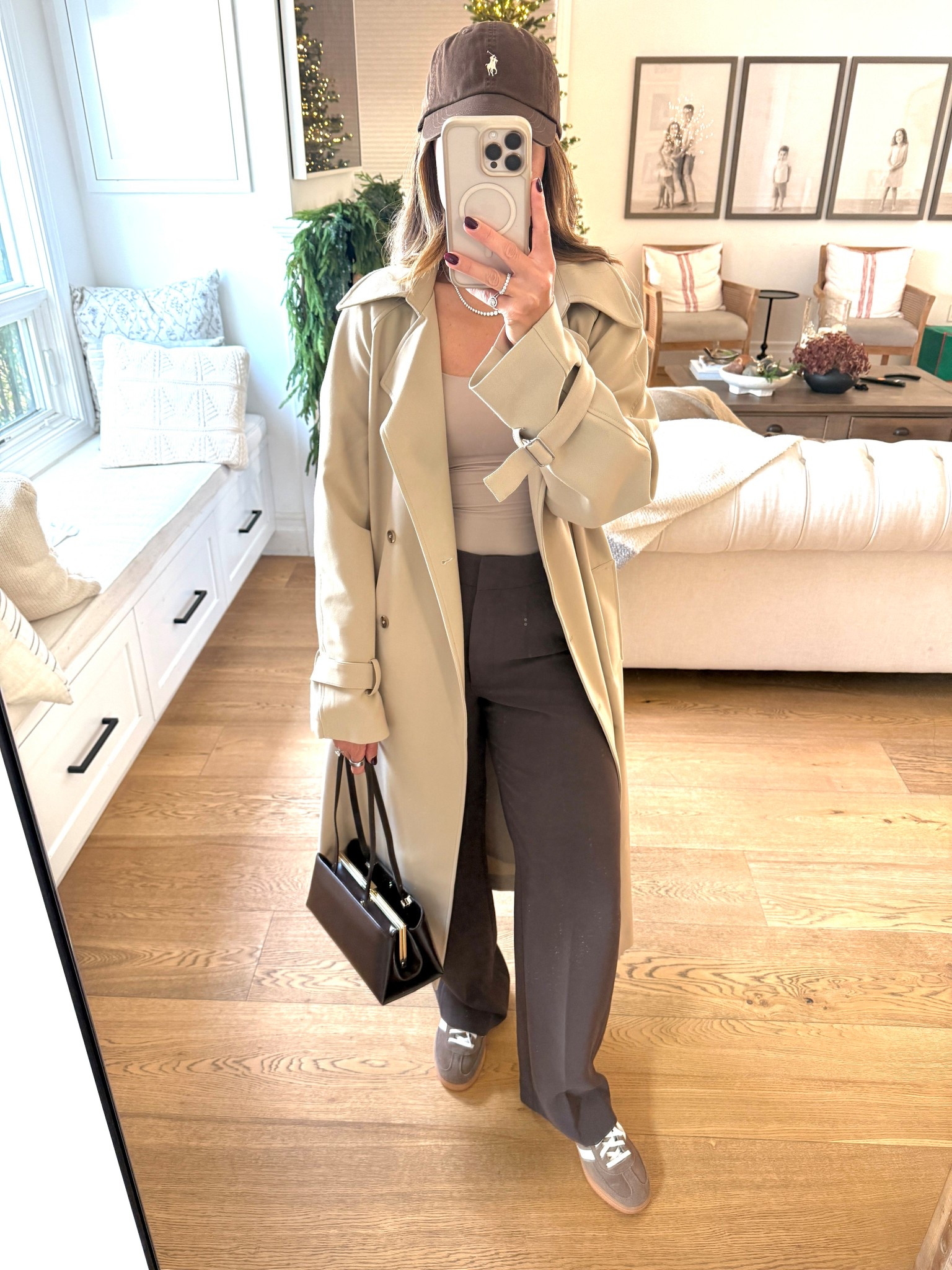 🤎 my fav color
Monochromatic brown. Trench coat. Brown adidas  

#LTKootd #LTKmomlife #LTKOver40