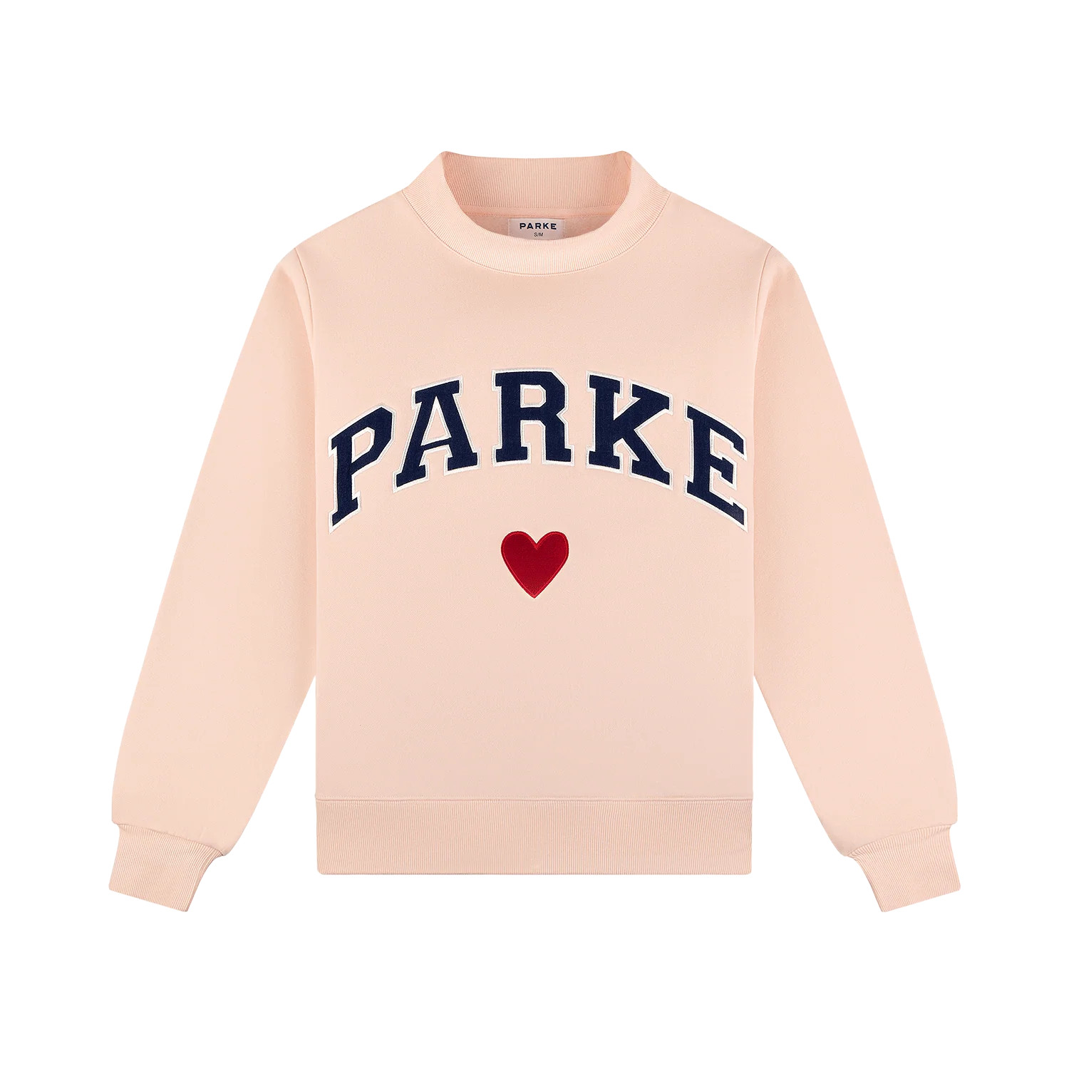 Heart Varsity Mockneck - Peony + Denim | Parke