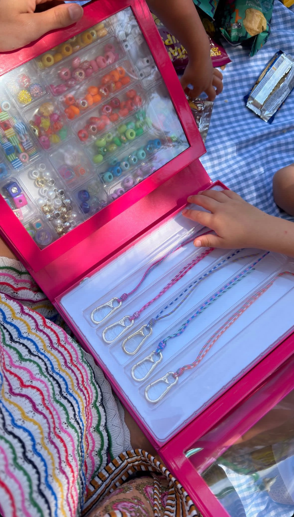 Picnic + bracelets = perfect. 🧺💕 

 #LTKmomlife #LTKU #LTKKids