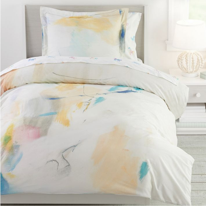 Organic Painted Palace Duvet & Shams | West Elm (US)