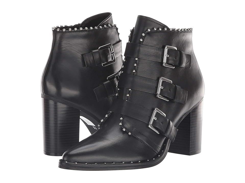 Steve Madden Humble Bootie (Black Leather) Women's Boots | 6pm