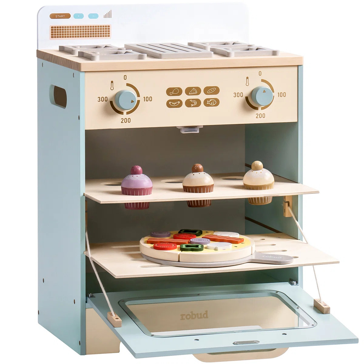 Wooden Kitchen Playset, Wooden Oven Playset, Toddler Kitchen Set | Wayfair North America