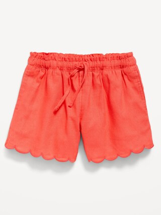 Linen-Blend Shorts for Toddler Girls | Old Navy (US)