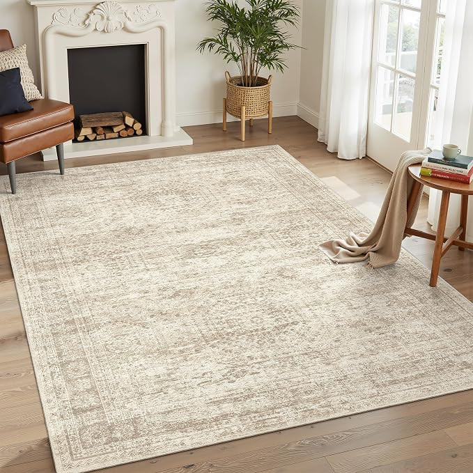 Soalmost 6x9 Area Rug for Living Room Washable 6x9 Rug Non-Slip Modern Rugs for Bedroom Dinning R... | Amazon (US)