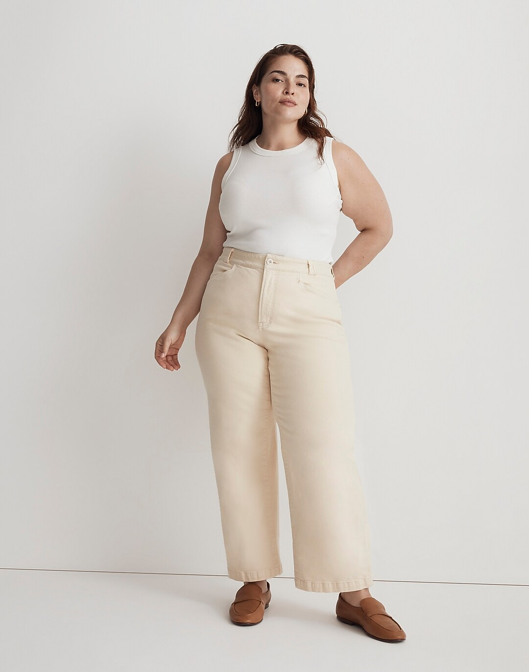 Plus Emmett 2.0 Wide-Leg Pants: Garment-Dyed Edition | Madewell