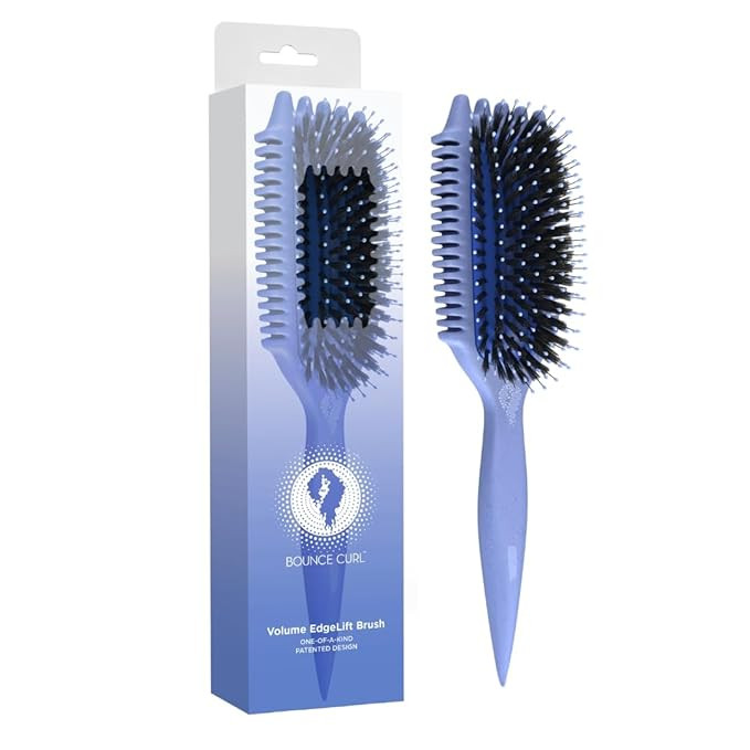 Bounce Curl Volume EdgeLift Brush, 5-in-1 Tool for Volumized, Defined Curls, Waves & Coils - Blue | Amazon (US)