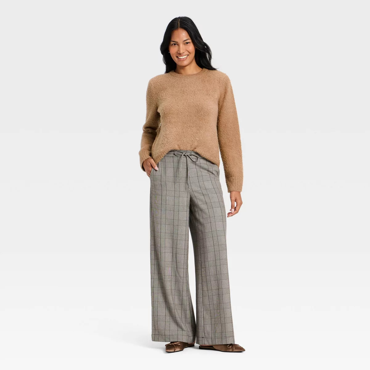 Women's Long Sleeve Fuzzy Pullover Sweater - A New Day™ | Target