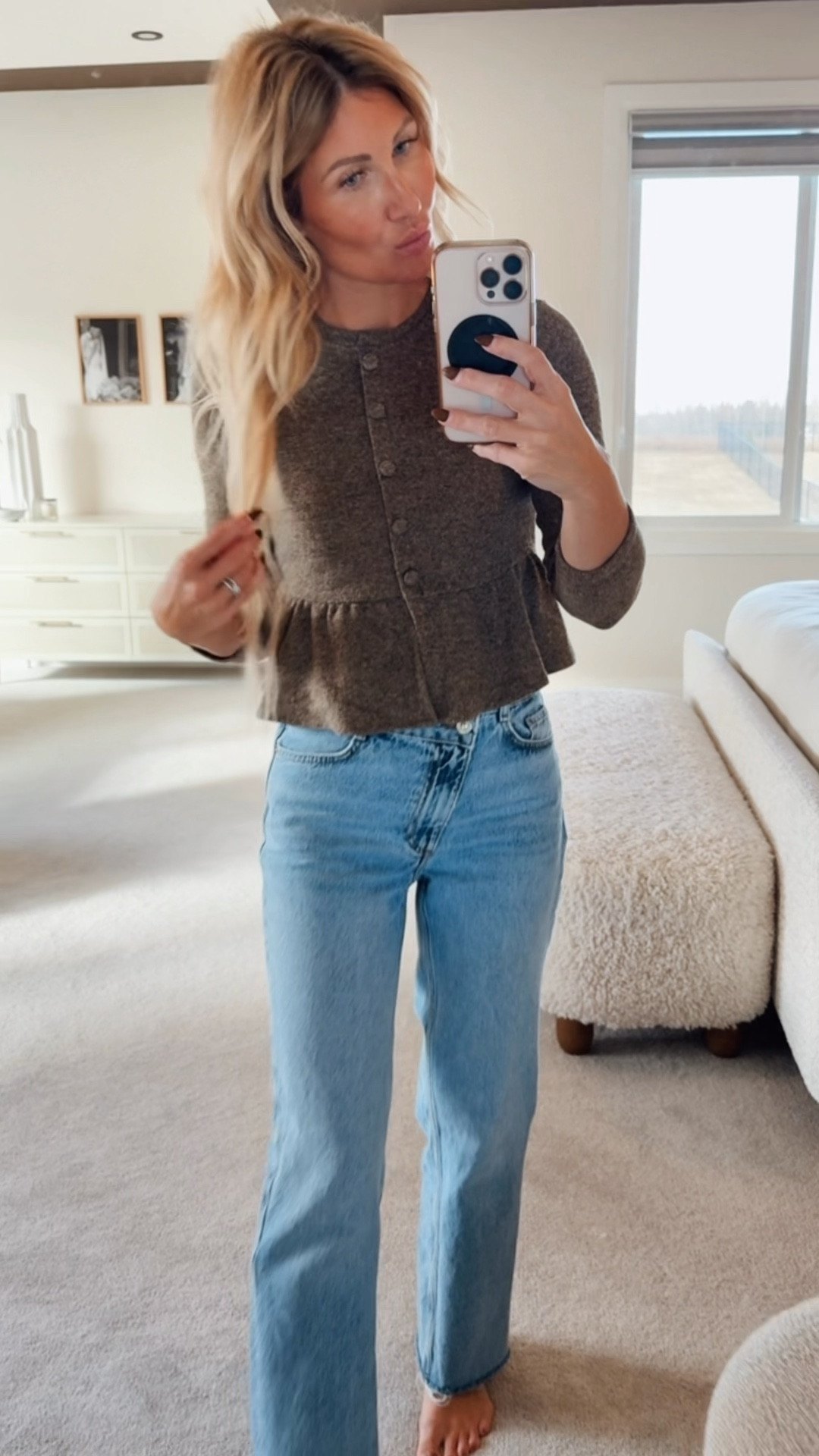 The cutest peplum sweater . Wearing a small. I wish I got a medium. 

#LTKfall #LTKstyletip #LTKcanada