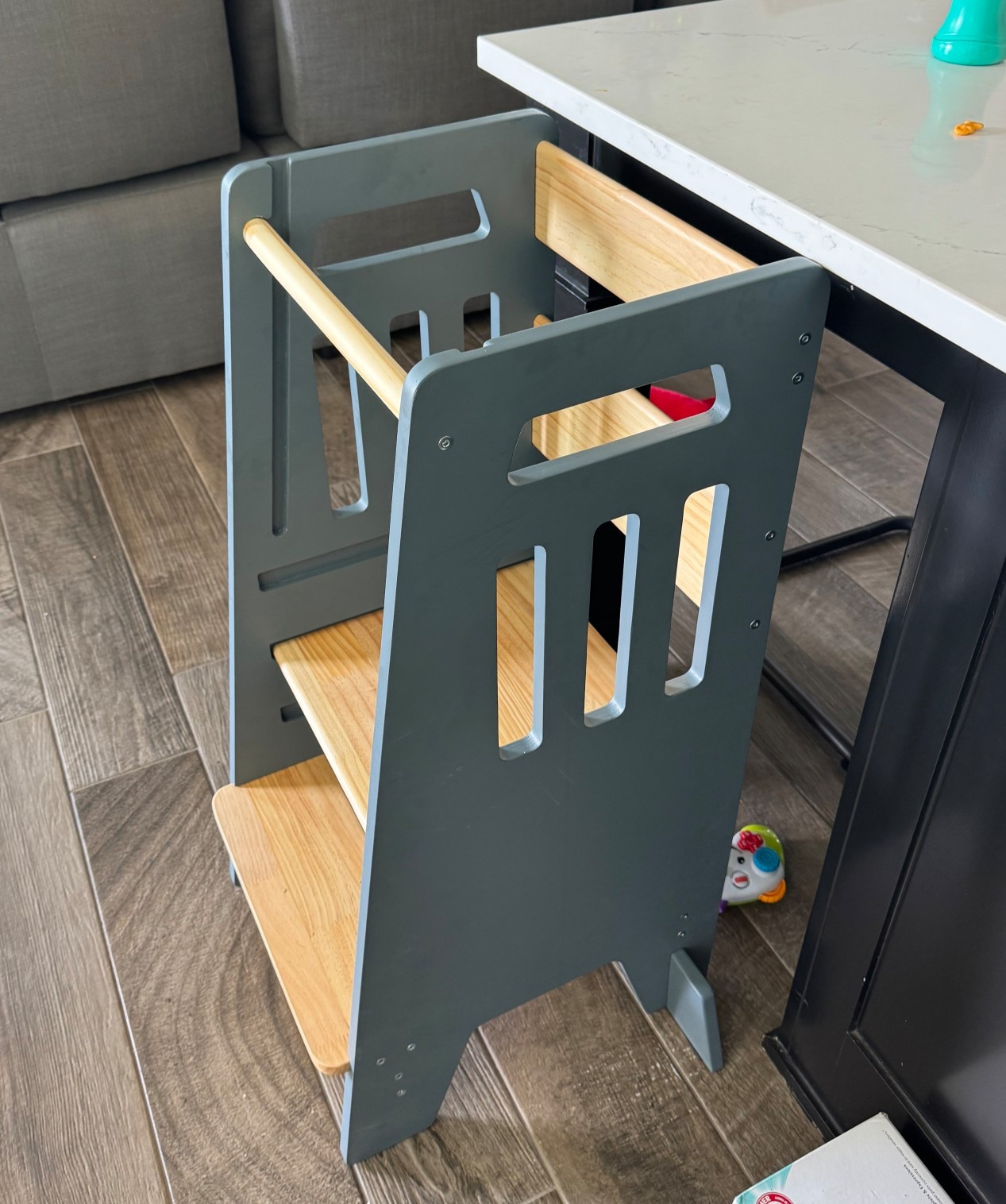 Toddler tower! We love this one. We just bought it for our 14 month old son and he loves it. Very sturdy, comes with a back that slides in and out to help kiddos as they are learning balance and grips for the steps. 3 adjustable heights for the main standing area 

#LTKmomlife #LTKSaleAlert #LTKKids