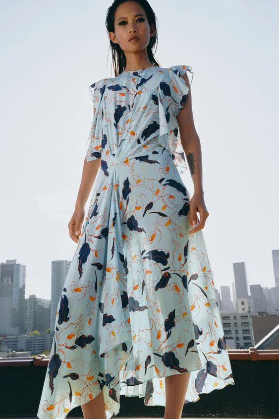 ZW COLLECTION PRINTED DRESS | Zara US