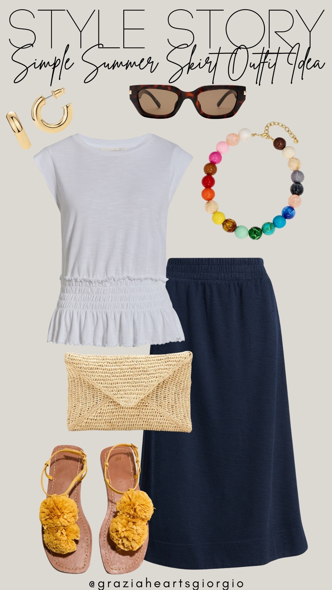 Simple Summer Skirt Outfit Idea 
.
#outfitidea

#LTKootd #LTKgrwm