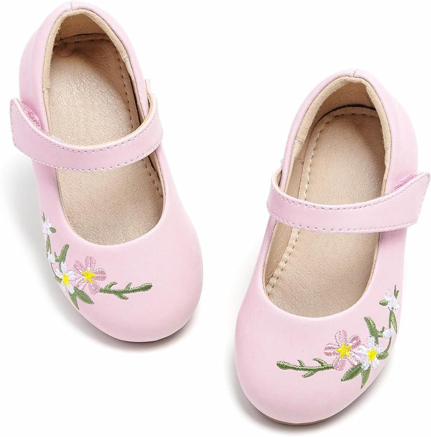 Otter MOMO Toddler/Little Girls Mary Jane Ballerina Flats Shoes Slip-on School Party Dress Shoes | Amazon (US)