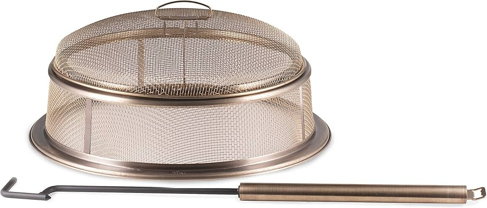 TIKI Brand Reunion Fire Pit Screen and Poker, Fire Pit Screen - Spark Protector for Outdoor Fire ... | Amazon (US)