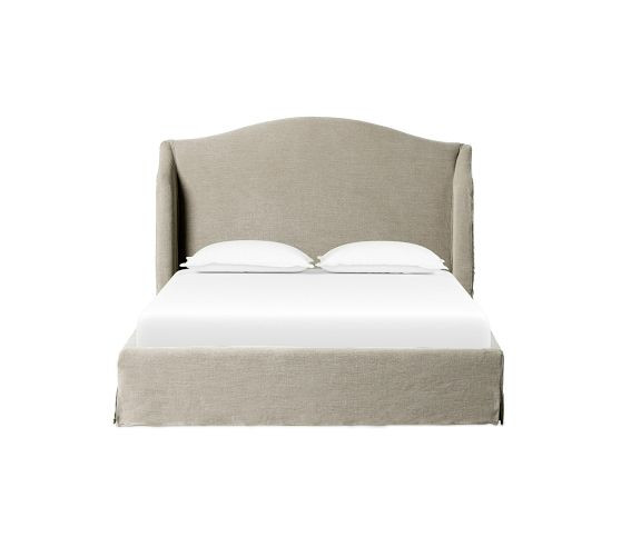 Peri Slipcovered Platform Bed | Pottery Barn (US)