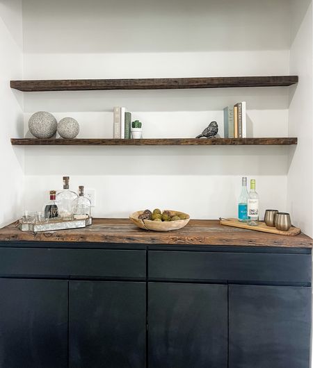 A space to setup a bar. We kept the styling simple, check it out!

#LTKhome #LTKstyletip