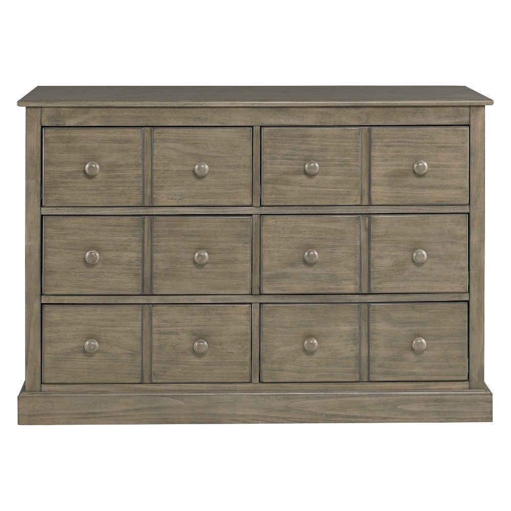 Fisher-Price 6-Drawer Double Dresser - Vintage Gray | Target